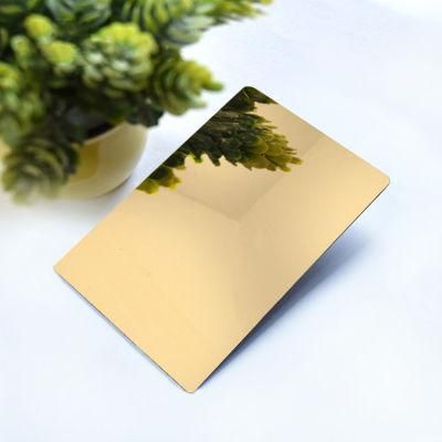 2022 Factory Hot Selling Gold Mirror Stainless Steel Sheet for Decoration