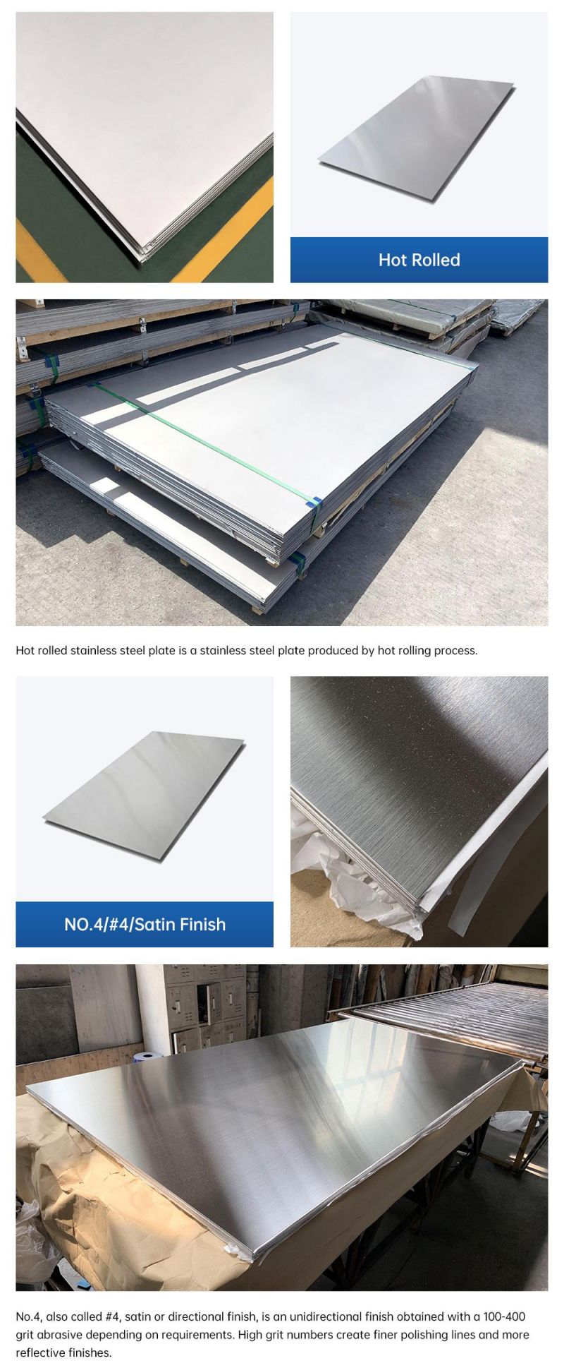 Cold Rolled 301 304 304L 316L Stainless Steel Sheets