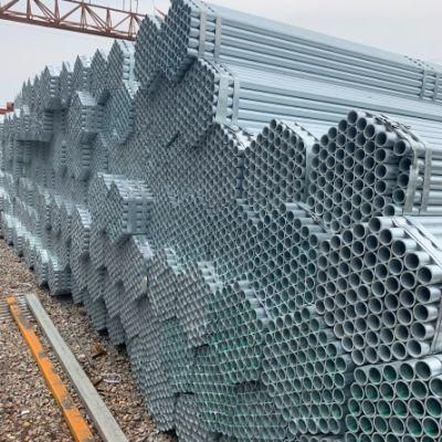 Gi Pipe List 1.5 Inch DN40 48.3mm Scaffolding Tube Pre Galvanized Steel Pipe