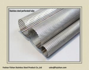 SS304 76*1.6 mm Exhaust Perforated Stainless Steel Pipe