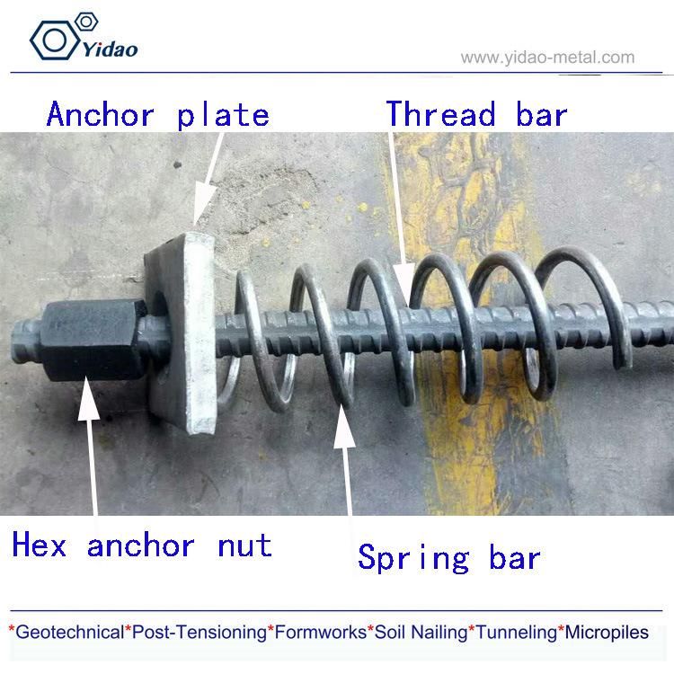 Galvanized Rock Bolt for Mining Permanent Anchor