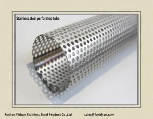Ss201 38*1.2 mm Exhaust Perforated Stainless Steel Tubing