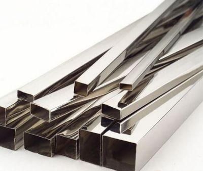 High Quality AISI 201 304 316 Rectangular AISI Ss Hairline Hollow Stainless Steel Square Pipe/Tube