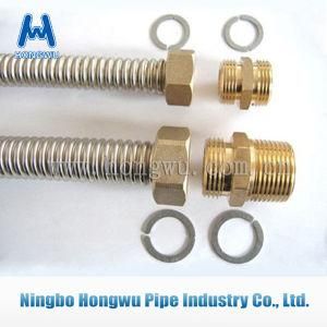 En10380 1&quot; 1-1/4&quot; Corrugated Hose with Brass Fitting