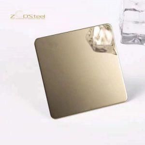 PVD Mirror Gold Titanium Color Coated Golden Coating Plant Flower Pattern Decorative Stainless Steel Sheet
