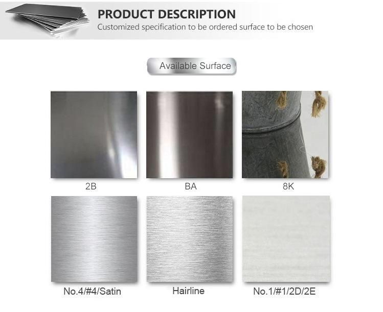 Steel Sheet Stainless Steel Plate of High Quality