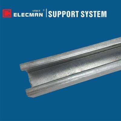 Riel Channel Strut Channel Pregalvanized Hot Dipped Galvanized Unicanal Solid Unicanal Perforado