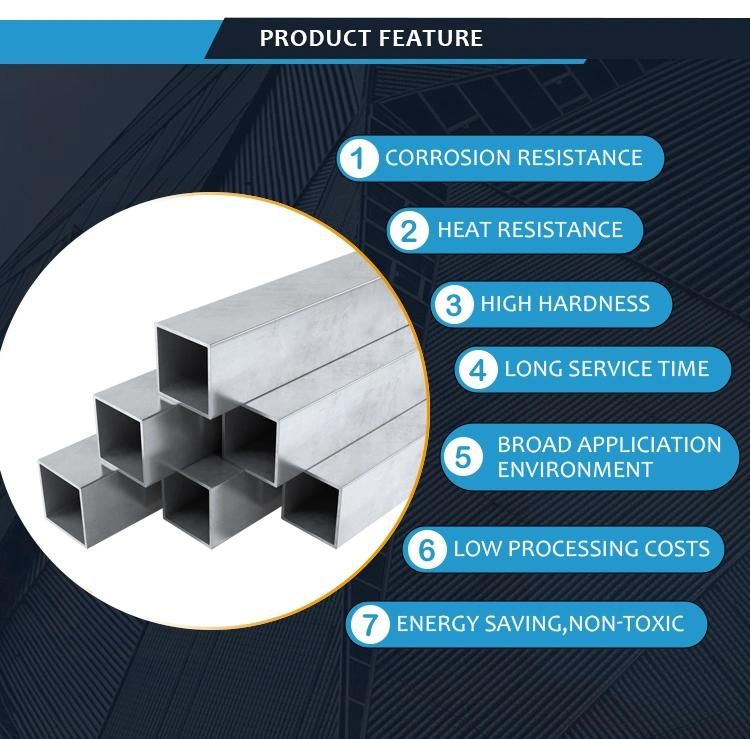 Cold Rolled AISI 304 Stainless Steel Square Pipe in Stock