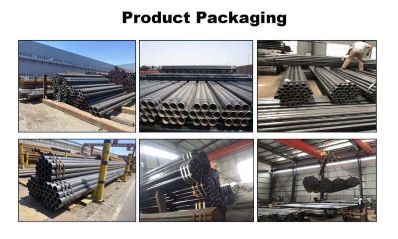 Factory Price Black Iron Round Mild ERW Steel Pipe Welded Pipes and Tubes Cheap