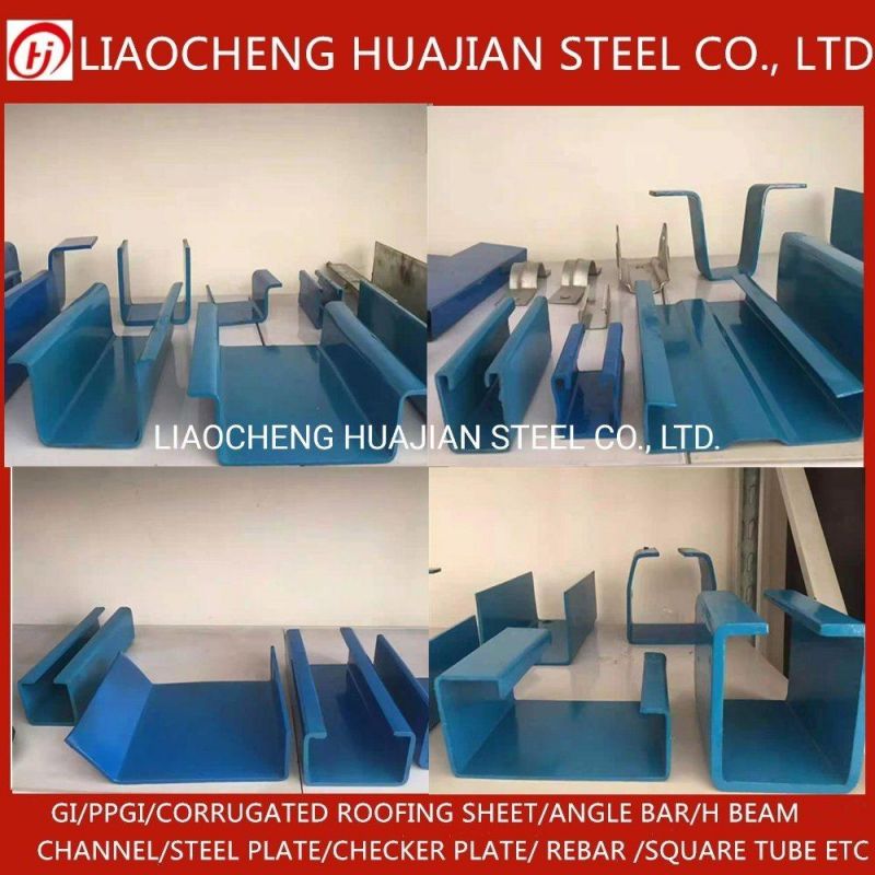 Galvanized and Black Cold Bend Structural Steel C Channel Profile