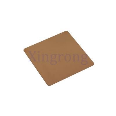 Color Decoration Gold Black 201 316 304 Stainless Steel Mirror Sheet Golden Mirror Finish Titanium Gold Color Coated Stainless Steel Sheet