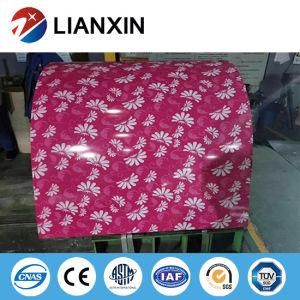 Flower Printing PPGI Special Pattern Coated Steel Sheet Coil Colored