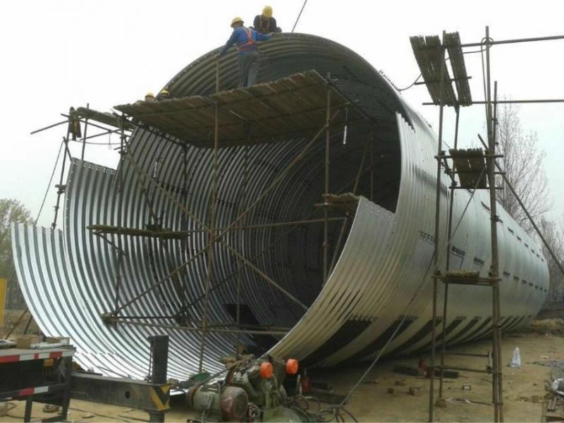 Factory Wholesales Prices Different Diameters Galvanized Corrugated Steel Culverts Steel Arch Culvert Pipes