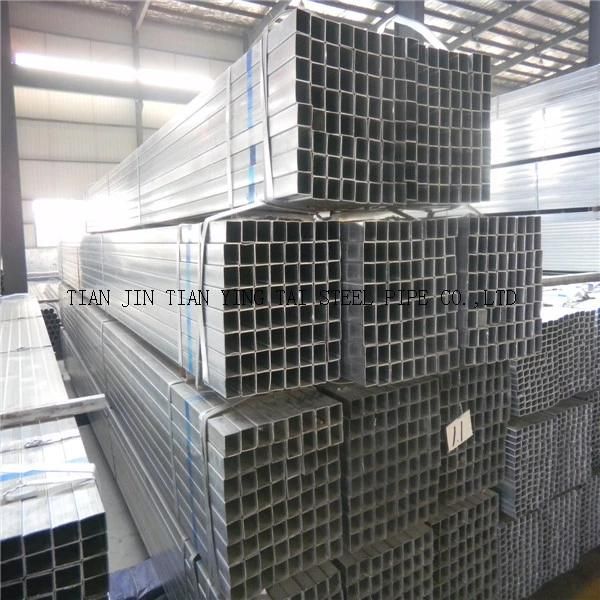 Gi Shs Steel Pipe Square/Rectangle Steel Tube From Tianjin Factory