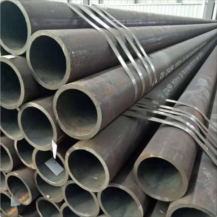 China Manufacturing Price DIN ASTM GB JIS Q235 Q345 Q195 St37 St52 4 Inch Black Seamless Black Annealed Galvanized Hot Rolled Carbon Steel Tubes Pipes
