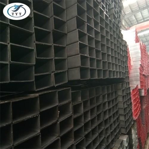 Rectangular Black ERW Steel Pipe Hollow Section ASTM A53