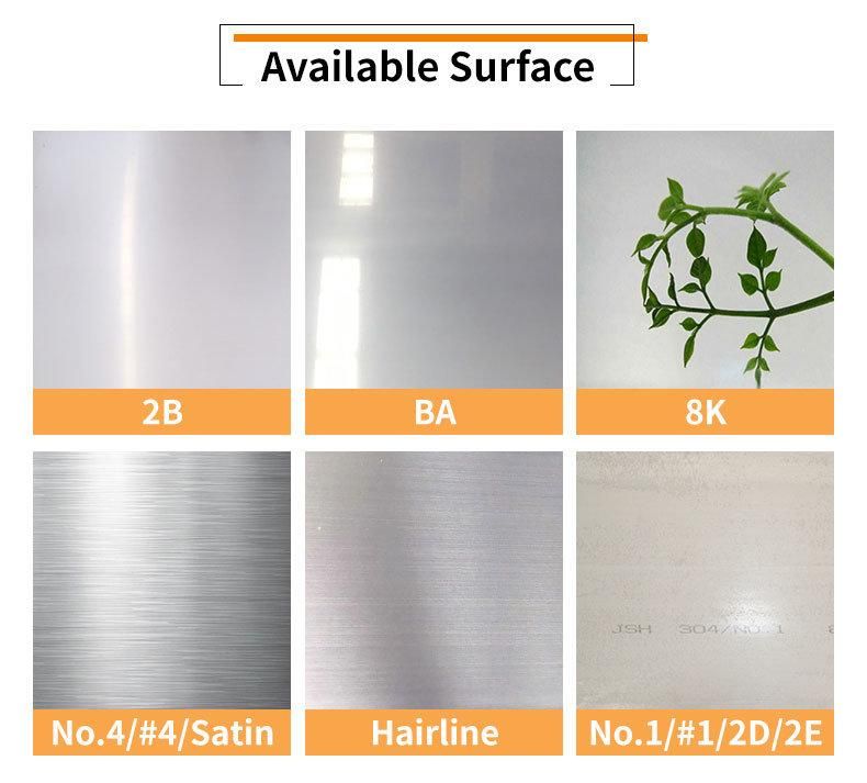 AISI Cold/Hot Rolled 2b Ba No. 1 Surface Stainless Steel Plate