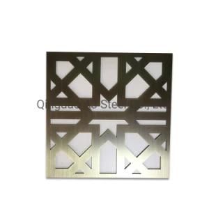 Anti-Skid Emboss PVD Mirror 8K Golden Color Decoration Stainless Steel Plates