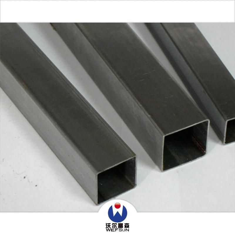 Round Square Rectangular Black Steel Pipes for Building Construction