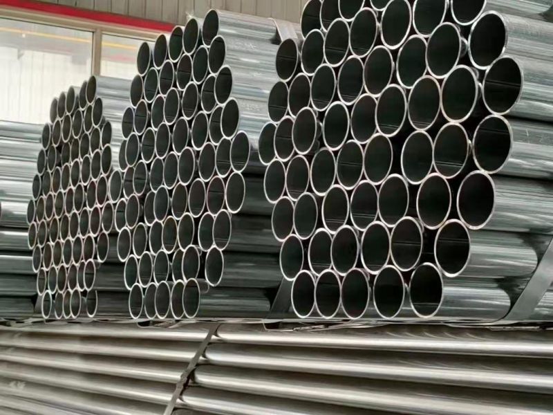 Building Material Carbon ERW Steel Pipe Hollow Section Galvanized Welded Seamless Round Tube Pipe for Scaffolding