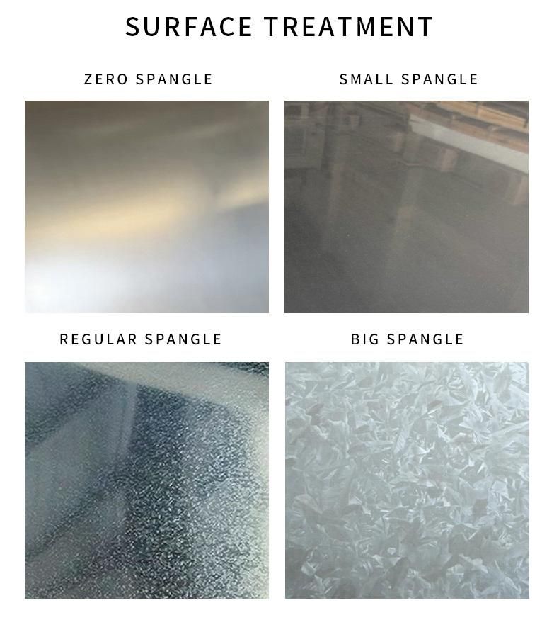 Z270 Gi Sheet Zinc Coated Plate Dx51d Cold Roll Z30 Z90 Z120 Z180 Z275 Free Minium Regular Big Spangle Galvanized Zinc Sheet Z150 Gi Coil Galvanized Iron Sheet