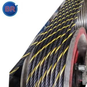 Hot Sale Custom Durable Heavy Lubricated Ungalvanized Yellow Strand Steel Wire Rope