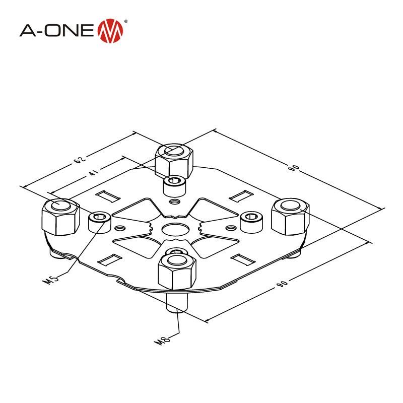 a-One Its Centering Plates Stainless Steel Centering Plate G Inox Compatible Er-011599