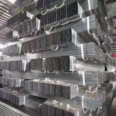 High Quality Corrugated Square Tubing Galvanized Steel Pipe Iron Rectangular Tube for Carports