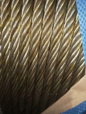 6X12+7FC Galv Steel Wire Rope Cable 10mm