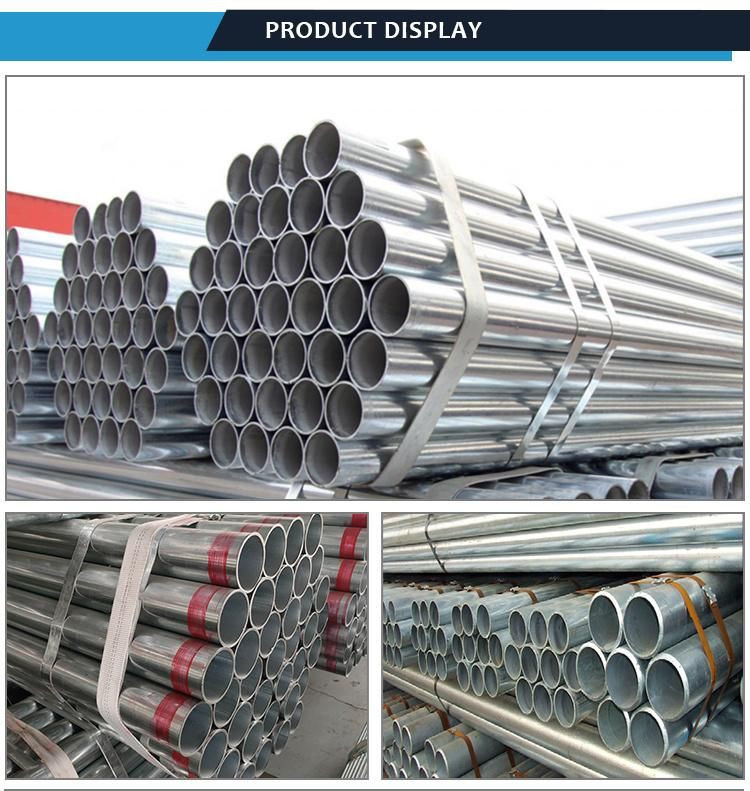 Hot DIP Agriculture Irrigation Drip Pipe Pre Galvanised Welded Steel Tube