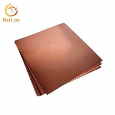T1/T2/C10100/C10200/C18150/Cucr1zr/C17510 4X8 X0.5mm Copper Sheets/Copper Plate