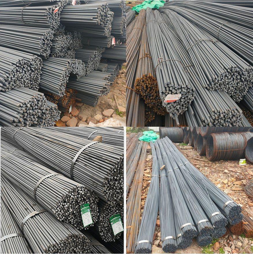 Hot Rolled Screw Thread Steel Q195 Q235 Q345 Deformed Steel Bar Rebar Steel Iron Rod Bar ASTM A53 2-20mm for Building Material
