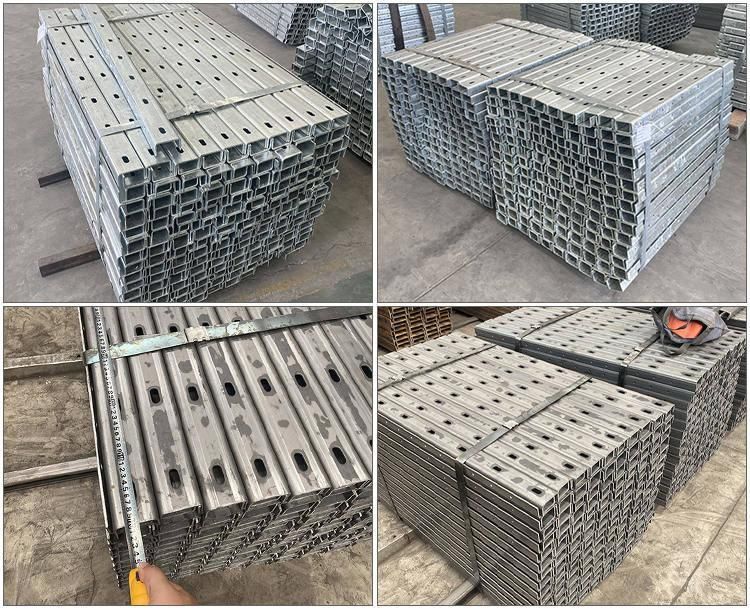 Hot Dipped Galvanized C Steel Profile Section Channel Without Holes