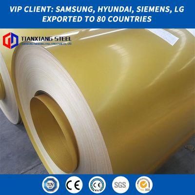 Prepainted Gi Steel Coil PPGI Color Coated Galvanized Steel Sheet in Coil Aluzinc Sheet for Roofing