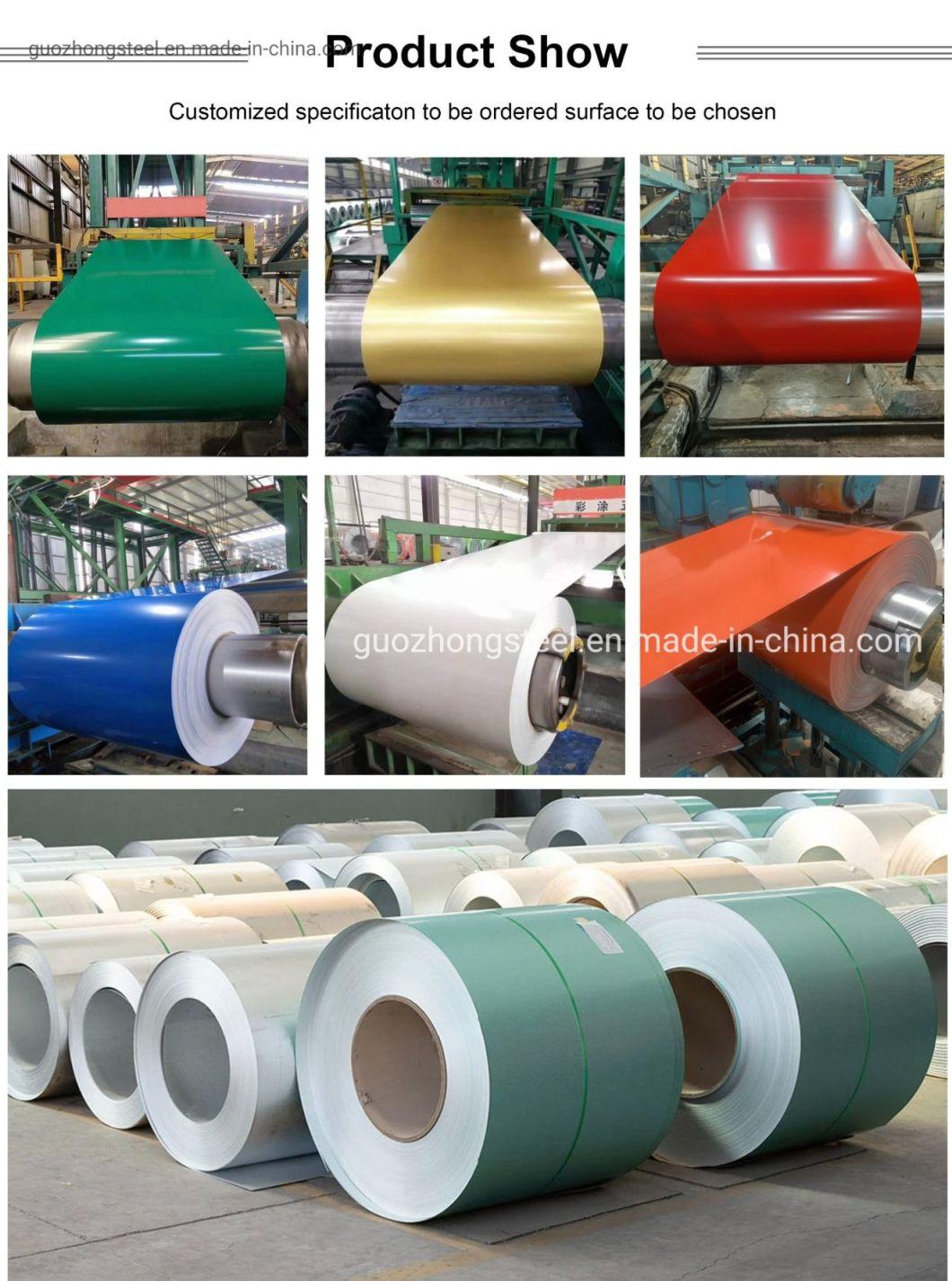 Top Selling Guozhong Color Coated Steel Coil Q235A ASTM A283m Hot Rolled Color Coated Steel Coil/Plate with Good Price
