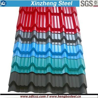 Color Coated Corrugated Galvanized Steel Sheet for Roofing (0.13-0.8mm)