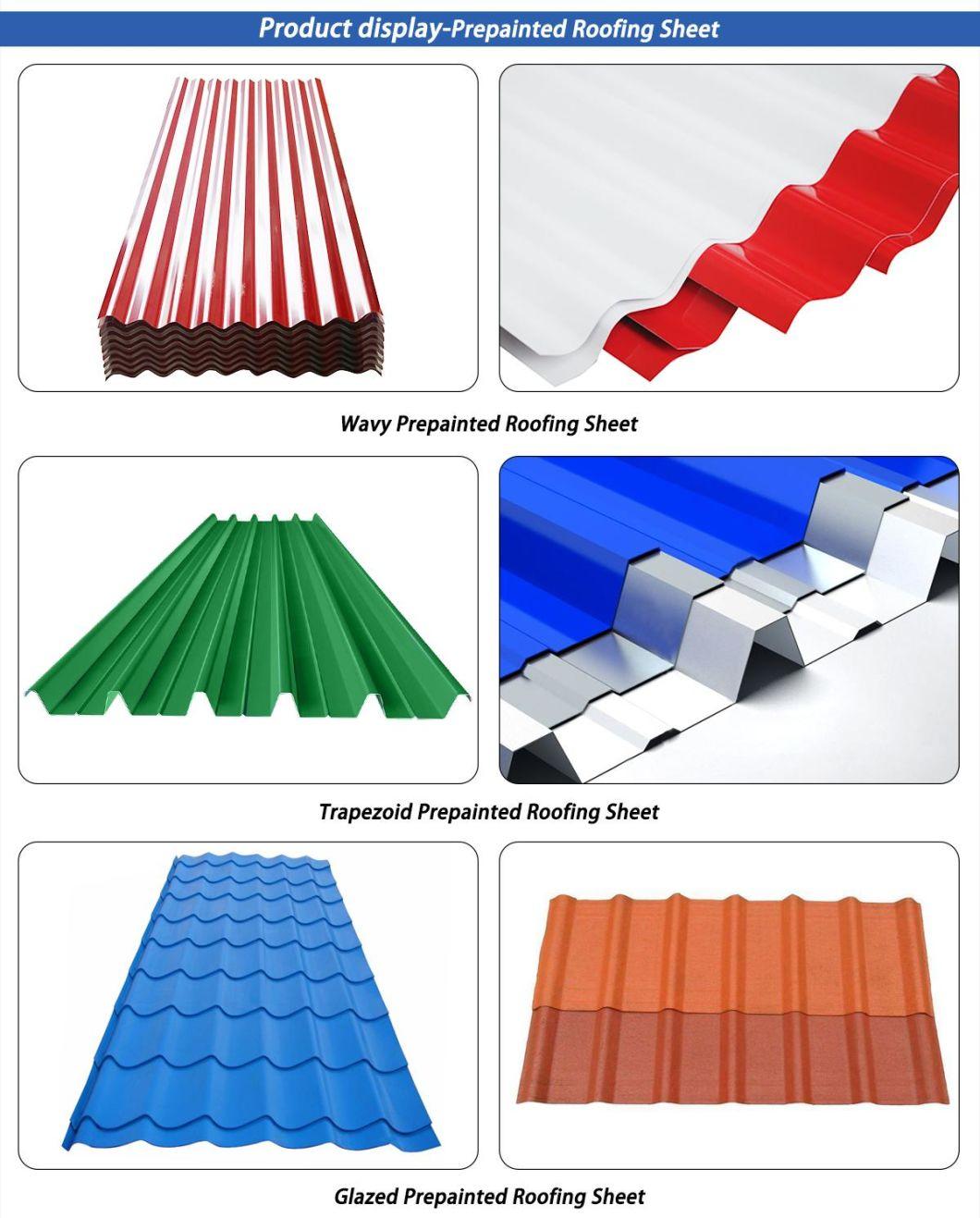 Steel Group Color Coated Steel Corrugated Sheet for Flooring Tile Builing Material
