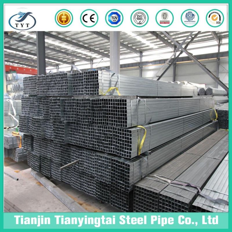 Square Steel Gi Pipe Pre-Galvanized Steel Tube