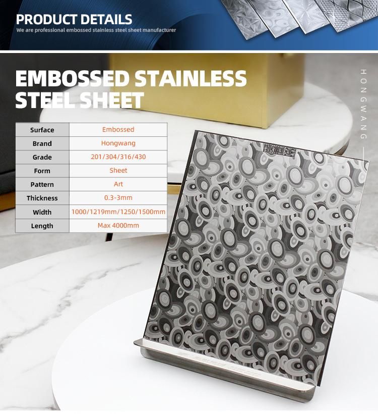 304 316 Embossed Stainless Steel Sheet Selling From China Manufacturer