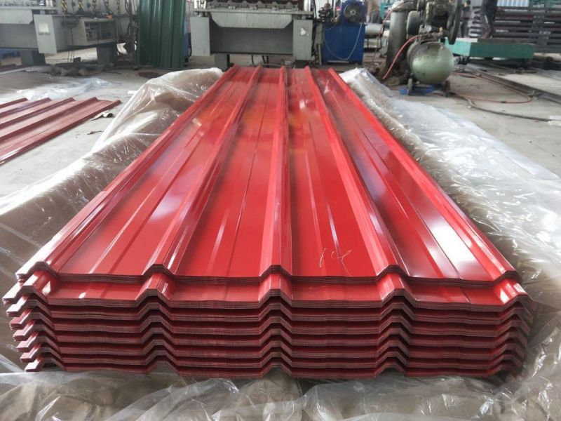 PPGI Manufacturer Corrugated Metal Zinc Roof Sheet Color Coated Painted Roof Tiles Building Material