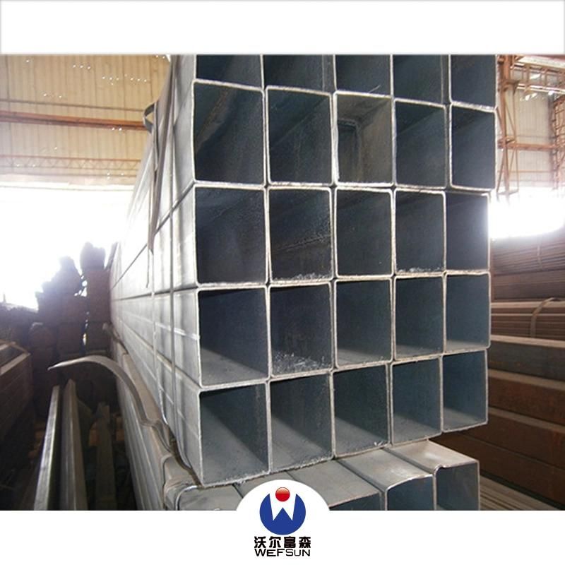 Smooth Gorgeous Zinc Coated Welded Rectangular Galvanized Steel Pipe