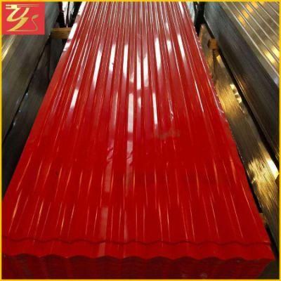 Red SGLCC PPGL Galvalume Corrugated Steel Sheet
