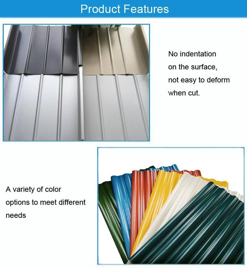 ASTM Zinc Coated Corrugated Steel Sheet 2mm Roofing Sheet