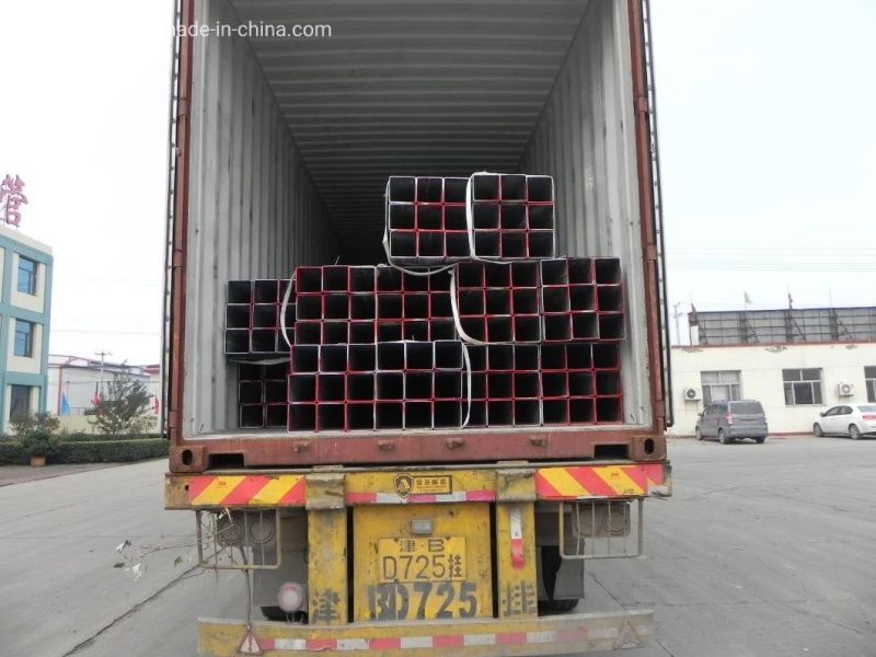 China Factory Ms ERW Welded Hot Rolled Black Carbon Square Hollow Section Steel Pipe Tube