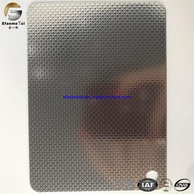 Ef219 Original Factory Sample Free Kitchenware Panel Projects Panels Silver Coil Embossing Stainless Steel Sheets