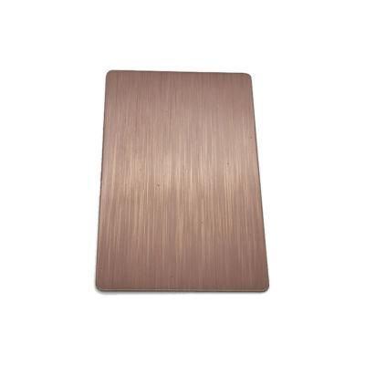 SUS 304 316 Purplepvd Titanium Hairline 4X8 1220X2440mm Cold Rolled Stainless Steel Plate
