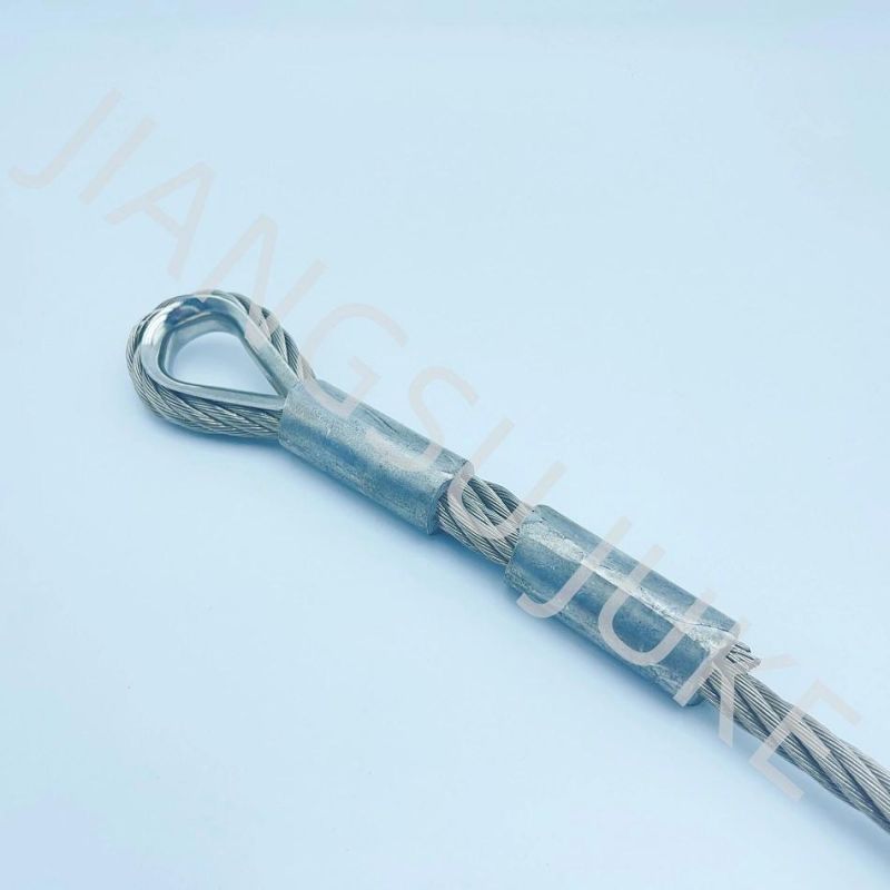 7X19 304/316 Wire Rope with Thimbles and Ferrules