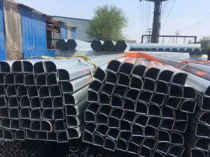 Welded Square ERW Cold Rolled SPCC Stainless Hollow Pre-Galvanized D-Shape Steel Tube