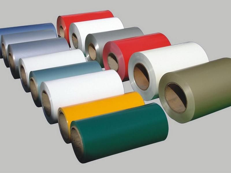Steel Coil Colour Coated Steel Sheet Ral Color Cold Rolled 0.12-2.0mm, G550 Color Coated Galvanized Gi Sheets PPGI Coils