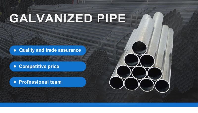 Hot Dipped S235b Galvanized Steel Pipe Schedule 80 Thickness